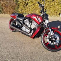 Harley Davidson Muscle gold scallops red candy marble 23