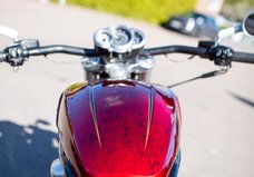 Harley Davidson muscle gold scallop red candy